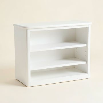 Bay Branch Low Bookcase - White (synthetic illustration; no displayed measurements)