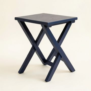 Pine Brook Compact Balcony Table - Navy (synthetic illustration; no displayed measurements)
