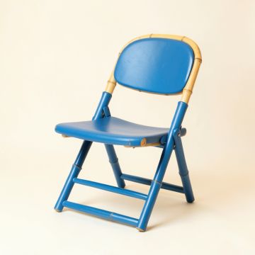 Summit Brook Folding Outdoor Chair - Blue (synthetic illustration; no displayed measurements)