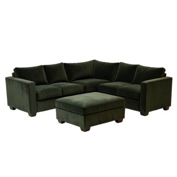 Dawnelle 120 '' Wide Symmetrical Modular Sectional With Ottoman