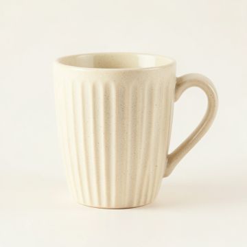 Heath Branch Ceramic Mug - Ivory (synthetic illustration; no displayed measurements)