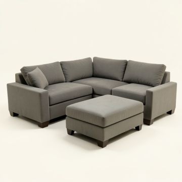 Dosie 122.8 '' Wide Reversible Modular Corner Sectional With Ottoman (synthetic illustration; no displayed measurements)