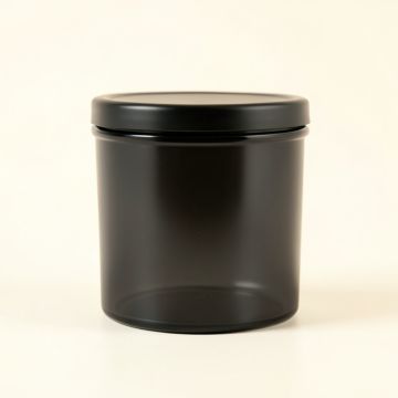 Cedar Branch Storage Canister With Lid - Black (synthetic illustration; no displayed measurements)
