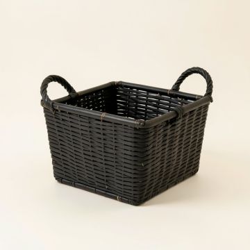 Cedar Crossing Empty Storage Basket - Black (synthetic illustration; no displayed measurements)