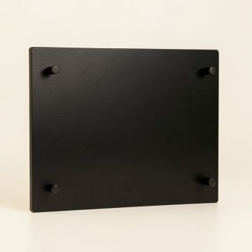 Birch Crest Empty Wall-Mounted Tool Organizer Panel - Black (synthetic illustration; no displayed measurements)