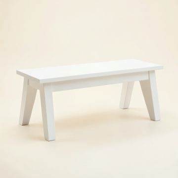 Hazel Crossing Indoor Bench - White (synthetic illustration; no displayed measurements)