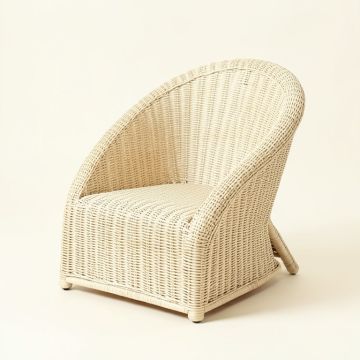 River Dale Outdoor Lounge Chair - Ivory (synthetic illustration; no displayed measurements)