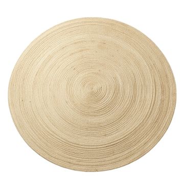 Heath Branch Round Area Rug - Beige (synthetic illustration; no displayed measurements)