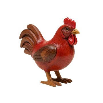 Malena Wood Mini Rooster Puppet