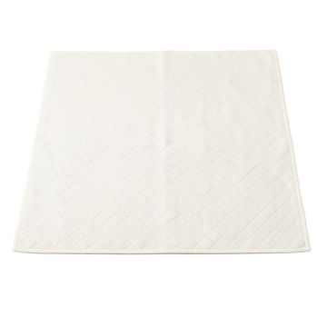 Oak Bend Bath Mat - White (synthetic illustration; no displayed measurements)
