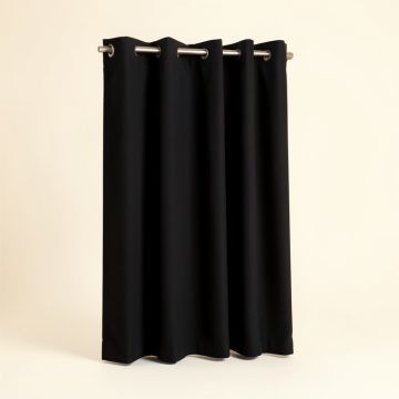 Balderas Nickel Solid Blackout Thermal Grommet Single Curtain Panel (synthetic illustration; no displayed measurements)
