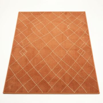 Brook Branch Rectangular Area Rug - Terracotta (synthetic illustration; no displayed measurements)