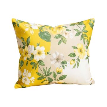 Lemon Floral Body Pillow Case By Sweet Jojo Designs