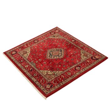 Power Loom Red Rug