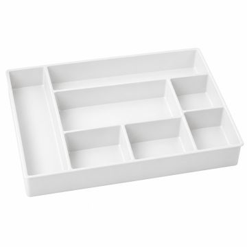 Vale Bend Empty Pantry Drawer Organizer Insert - White