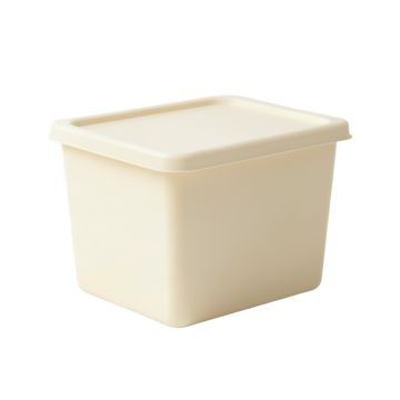 Dune Branch Closed Outdoor Storage Box - Cream