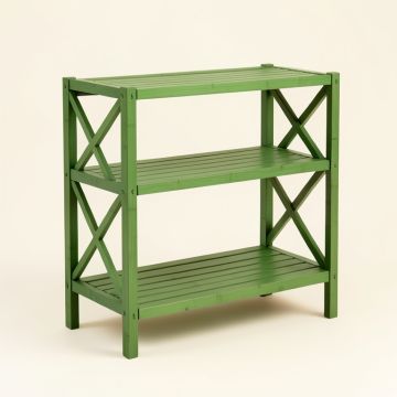 Brook Bridge Empty Seed-Starting Shelving Unit Without Lights - Green (synthetic illustration; no displayed measurements)