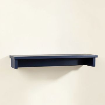Maple Bridge Wall-Mounted Shelf - Navy (synthetic illustration; no displayed measurements)