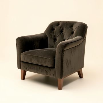 Bima 28.1 '' Wide Tufted Polyester Armchair (synthetic illustration; no displayed measurements)