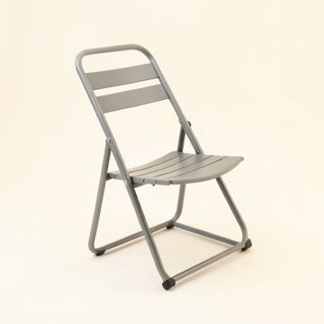 Juniper Bend Folding Outdoor Chair - Gray (synthetic illustration; no displayed measurements)