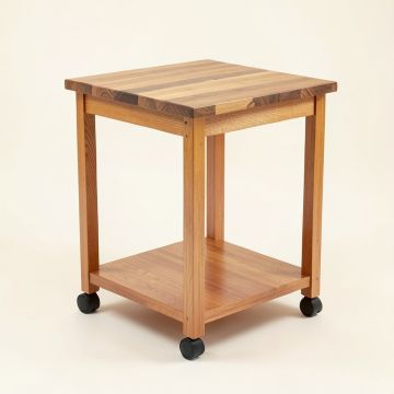 Pro Chef Kitchen Cart With Butcher Block Top (synthetic illustration; no displayed measurements)