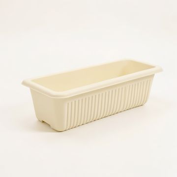 Moss Brook Empty Railing Planter With Integral Brackets - Ivory (synthetic illustration; no displayed measurements)