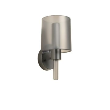 Rowan Crossing Wall Sconce Mounted On A Plain Wall - Gray