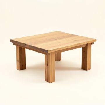 Heatherfield Solid Wood Coffee Table (synthetic illustration; no displayed measurements)