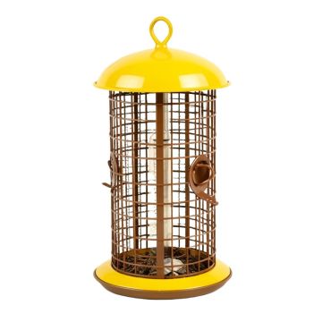 Steel Sunflower Decorative Bird Feeder
