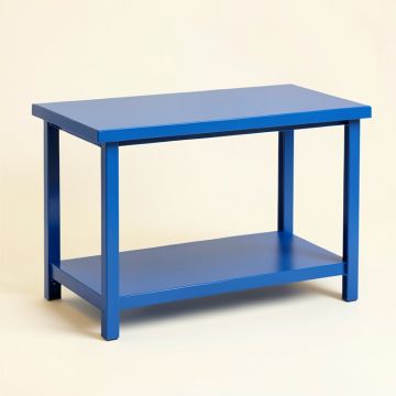 Aspen Crest Empty Workshop Workbench - Blue (synthetic illustration; no displayed measurements)