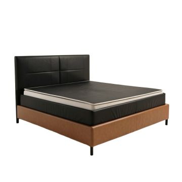Jade Upholstered Low Profile Platform Bed