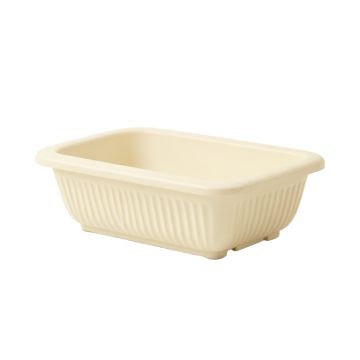 Spruce Bridge Empty Railing Planter With Integral Brackets - Ivory