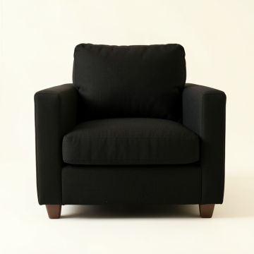 Briar Field Upholstered Armchair - Black (synthetic illustration; no displayed measurements)