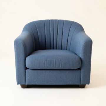 Aspen Bridge Upholstered Armchair - Blue (synthetic illustration; no displayed measurements)