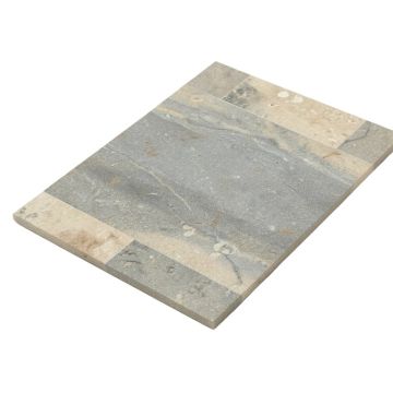 Mix River Random Sized Natural Stone Mosaic Tile In Gray/Beige