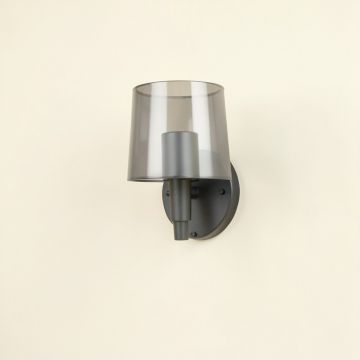 Aspen Dale Wall Sconce Mounted On A Plain Wall - Gray (synthetic illustration; no displayed measurements)