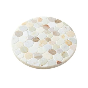 0.75 '' X 0.75 '' Natural Stone Penny Round Mosaic Wall & Floor Tile
