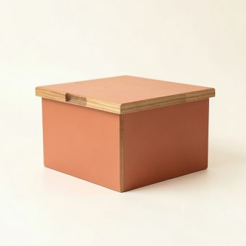 Wren Bend Low Toy Storage Unit - Terracotta (synthetic illustration; no displayed measurements)