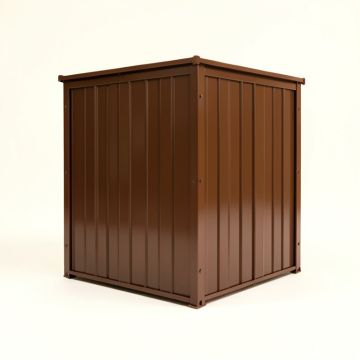Outdoor 6 Ft. 6 In . W X 4 Ft. 11 In . D Metal Storage Shed (synthetic illustration; no displayed measurements)