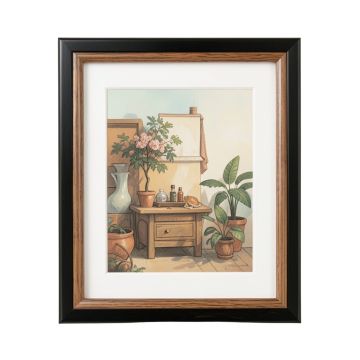 Calter 6 Piece Framed Art Set - Picture Frame Graphic Art Print Set On Paper