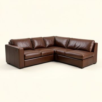 Hugo 114 '' Wide Genuine Leather Sectional (synthetic illustration; no displayed measurements)