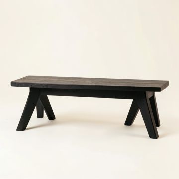 Hazel Bluff Indoor Bench - Black (synthetic illustration; no displayed measurements)