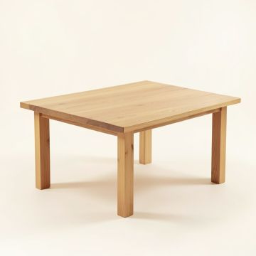 Domenic Pine Solid Wood Dining Table (synthetic illustration; no displayed measurements)