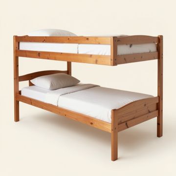 Cotillard Twin Over Twin Solid Wood Bunk Bed By Harriet Bee (synthetic illustration; no displayed measurements)