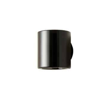 Cedar Bend Wall Sconce Mounted On A Plain Wall - Black