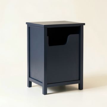 Pine Bridge Freestanding Pull-Out Hamper Cabinet - Navy (synthetic illustration; no displayed measurements)