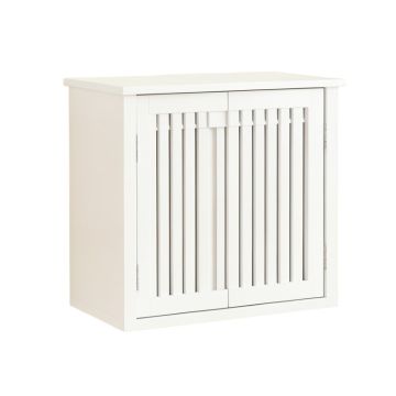 Wren Bluff Wall-Mounted Laundry Cabinet - White