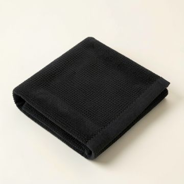 Rowan Crossing Bath Towel - Black (synthetic illustration; no displayed measurements)