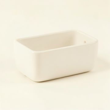 Dawn Dale Empty Railing Planter With Integral Brackets - White (synthetic illustration; no displayed measurements)