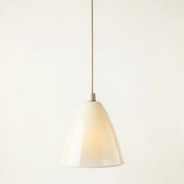 Summit Bend Pendant Light Suspended From One Plain Cable - Ivory (synthetic illustration; no displayed measurements)